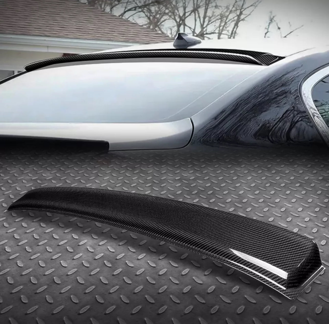 07-15 Infiniti G35 G37 Sedan JDM Style Carbon Fiber Rear Roof Window Spoiler