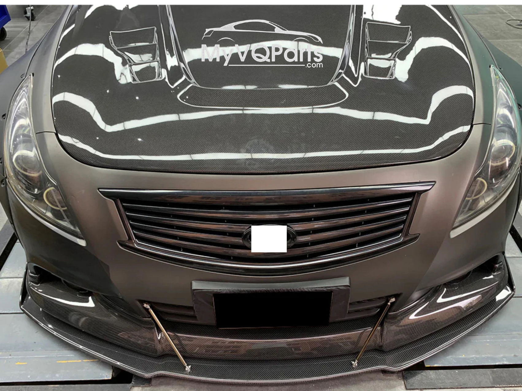 MyVQParts G37 Sedan V2 Triple Vented Carbon Fiber Hood