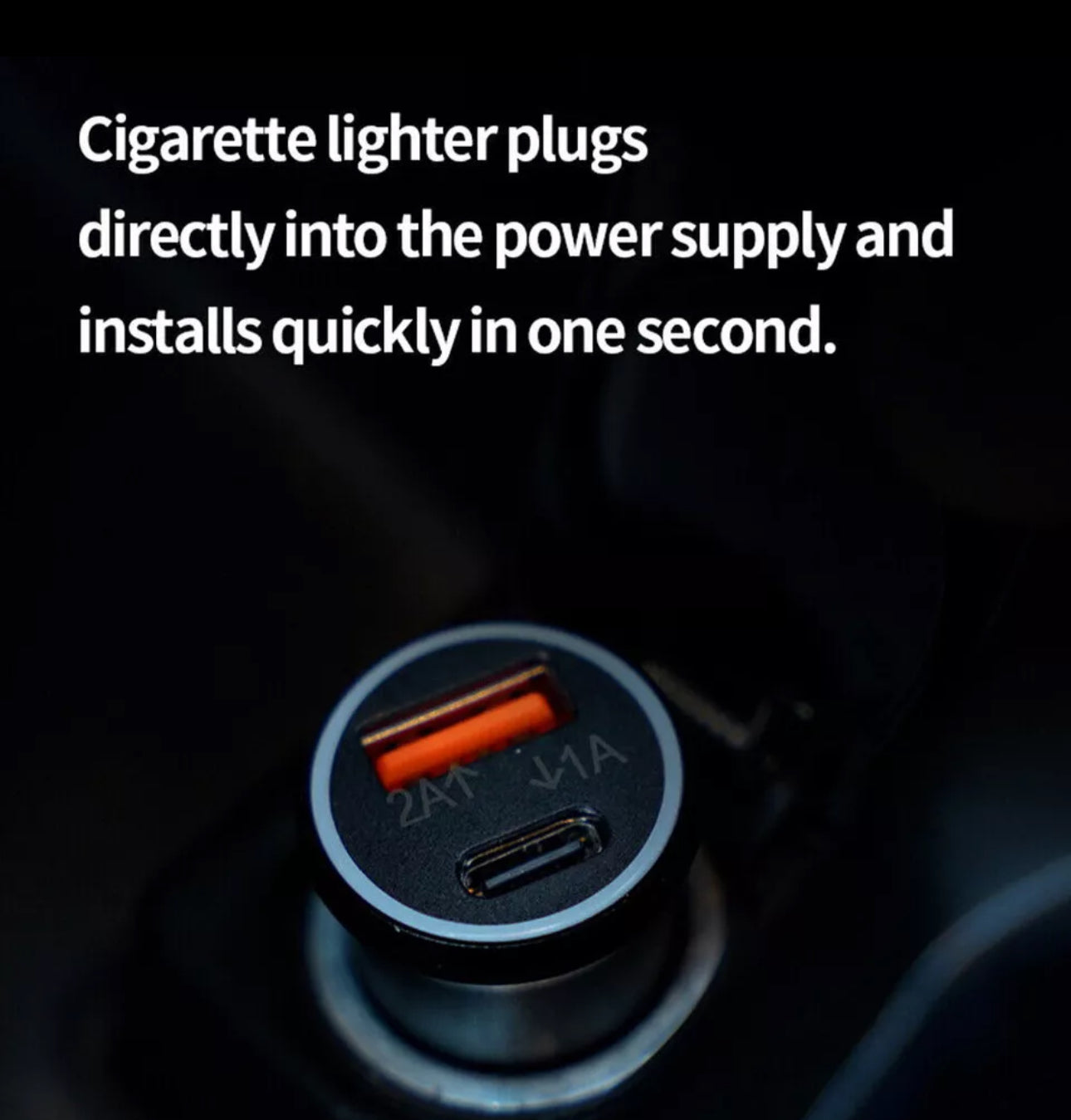 20W Fast Car Charger with GPS Tracker - Cigarette Lighter Locator | Compatible with iPhone & iPad