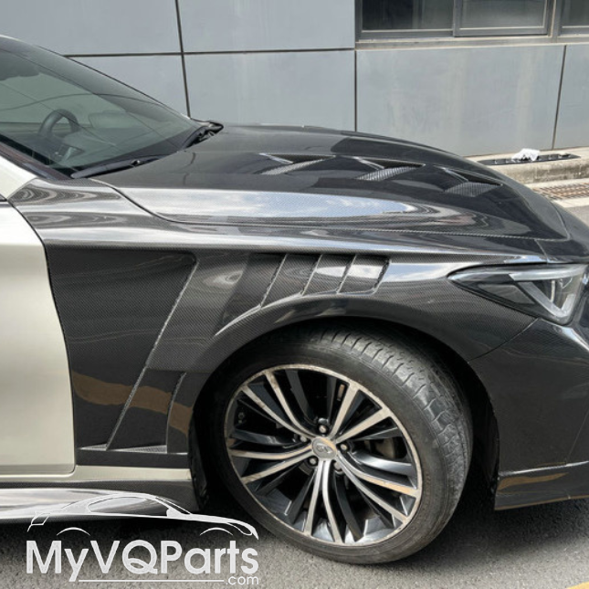 MyVQParts V2 Q60 Full Carbon Fiber Fenders