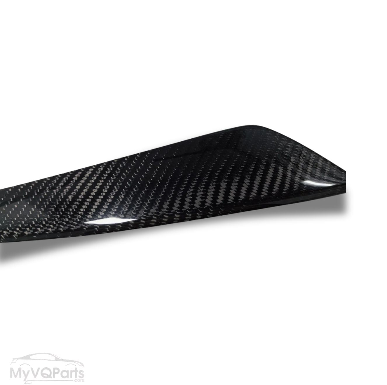 MyVQParts Headlight Eyelid Eyebrow Cover Trims For Infiniti G35 Coupe 2003-06 Carbon Fiber