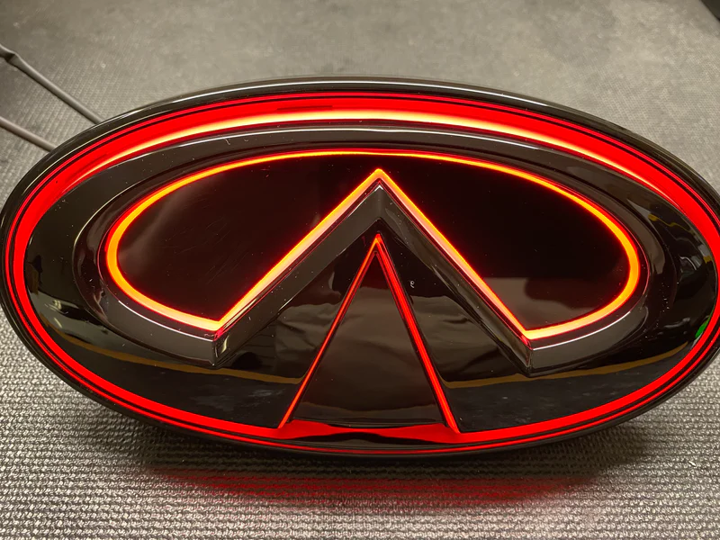 2014-2023 Infiniti Q50 2018+ Q60 Q70 Color Changing RGB LED Badge Grill Emblem Logo