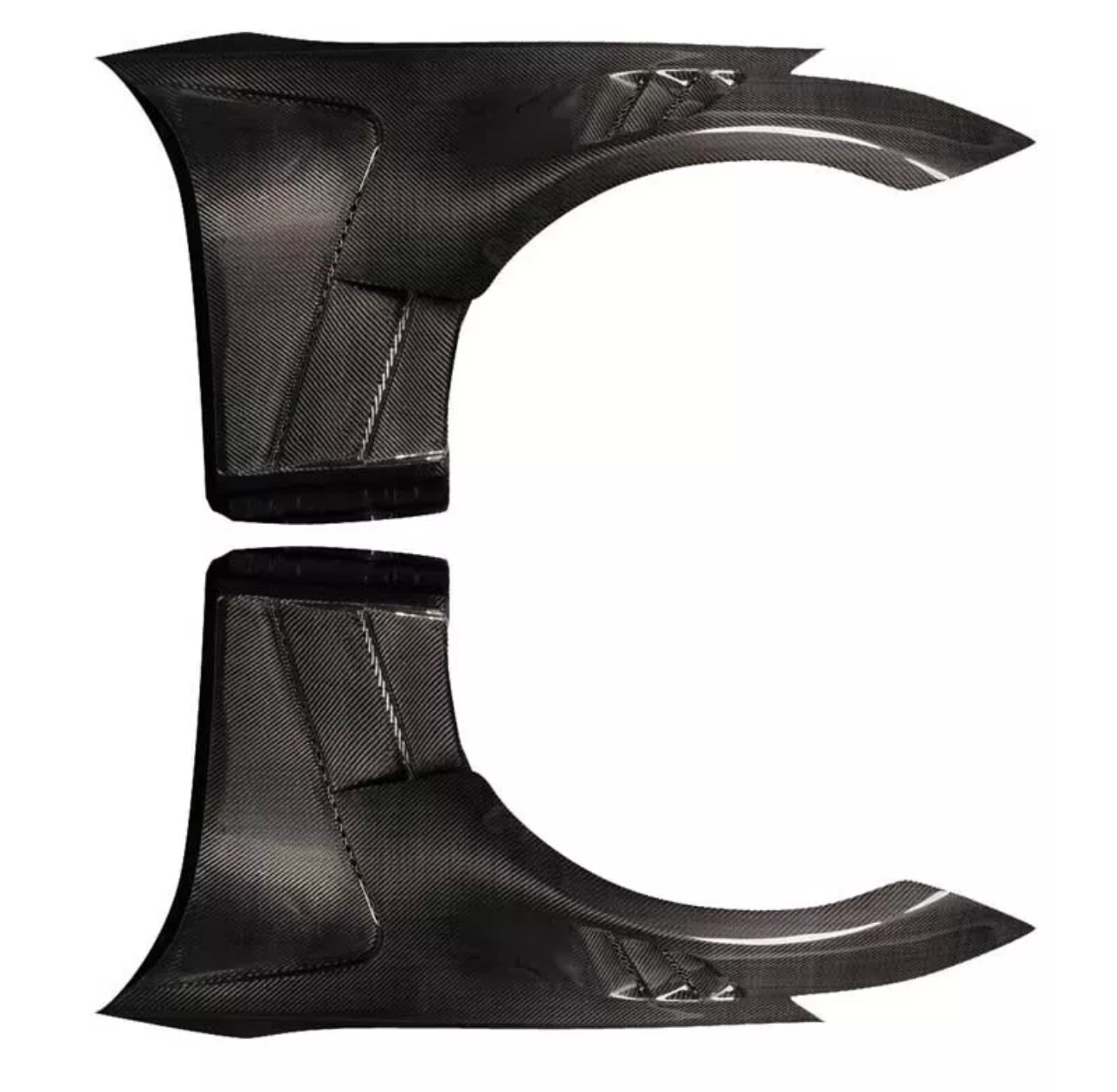 MyVQParts V2 Vented style Carbon Fiber Front Fenders for Nissan 350z (2003-2007)