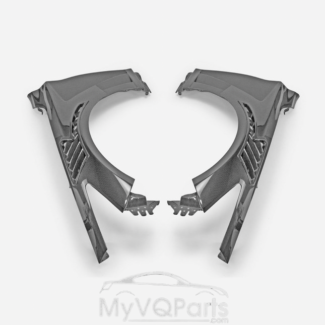 MyVQParts V3 Q50 Full Carbon Fiber Vented Fenders