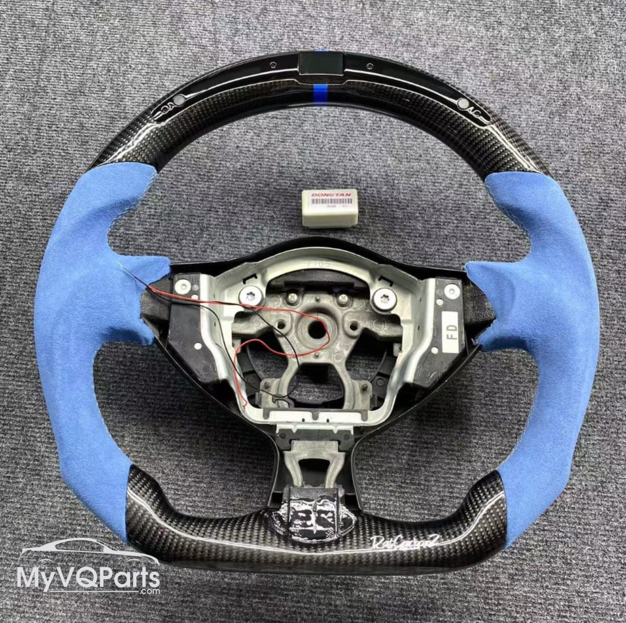 MyVQParts LED Carbon Fiber Steering Wheel for Nissan 370Z