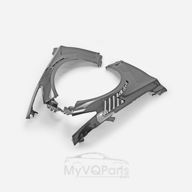 MyVQParts V3 Q50 Full Carbon Fiber Vented Fenders