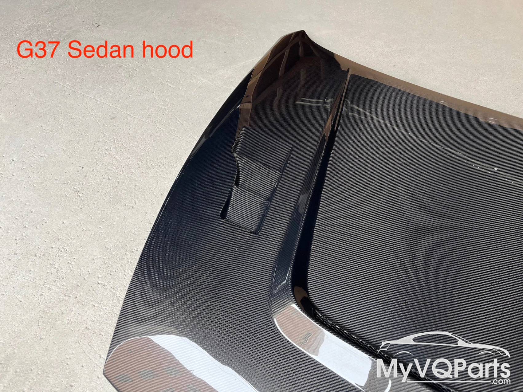 MyVQParts G37 Sedan V2 Triple Vented Carbon Fiber Hood