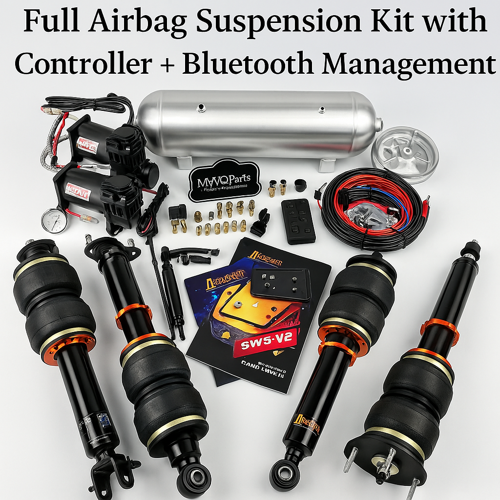 MyVQParts G37 Coupe & Sedan Full Airbag Suspension Kit with Controller + Bluetooth Management