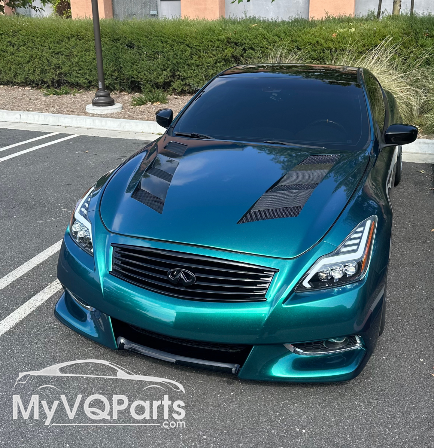 MyVQParts G37 Coupe Full Carbon Fiber Vented Hood