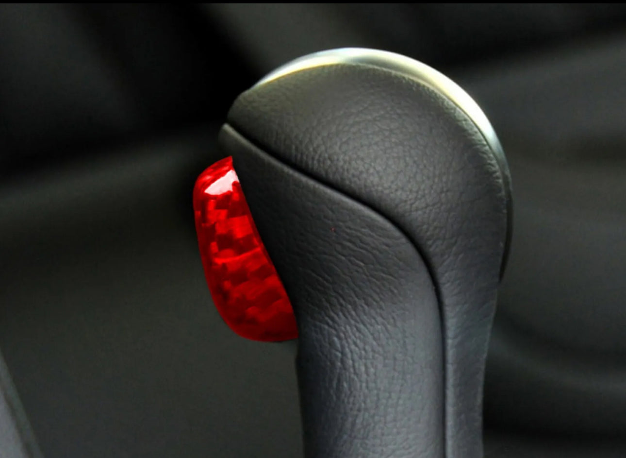 Carbon Fiber Gear Shift Knob Button Cover For Infiniti G35 G37 FX37 QX50 QX70
