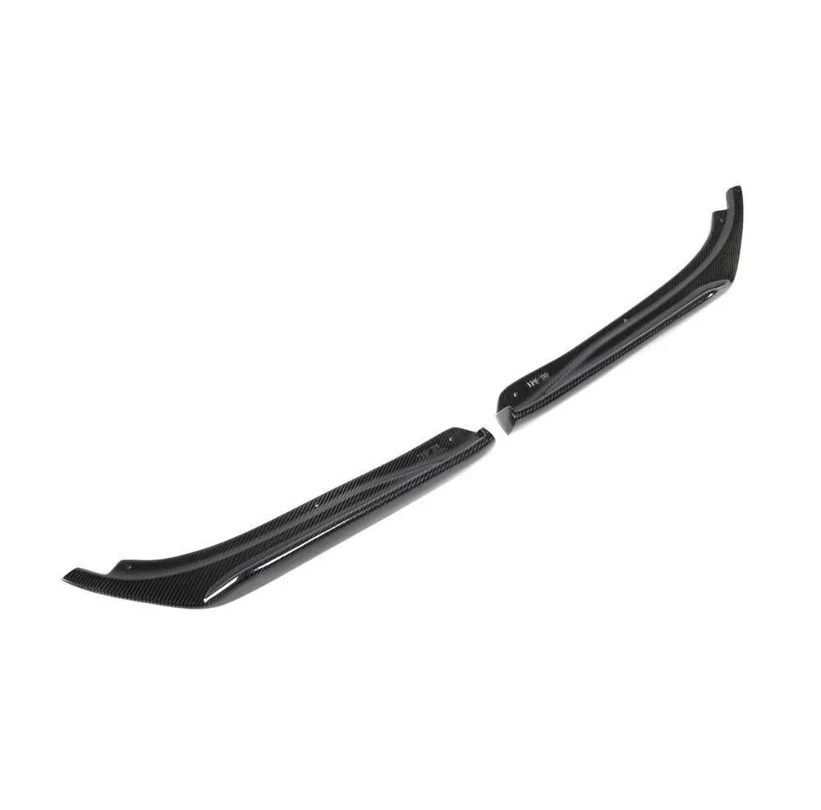 MyVQParts 2014-2017 Infiniti Q50 Carbon Fiber Rear Bumper Side Corner Splitters Aprons