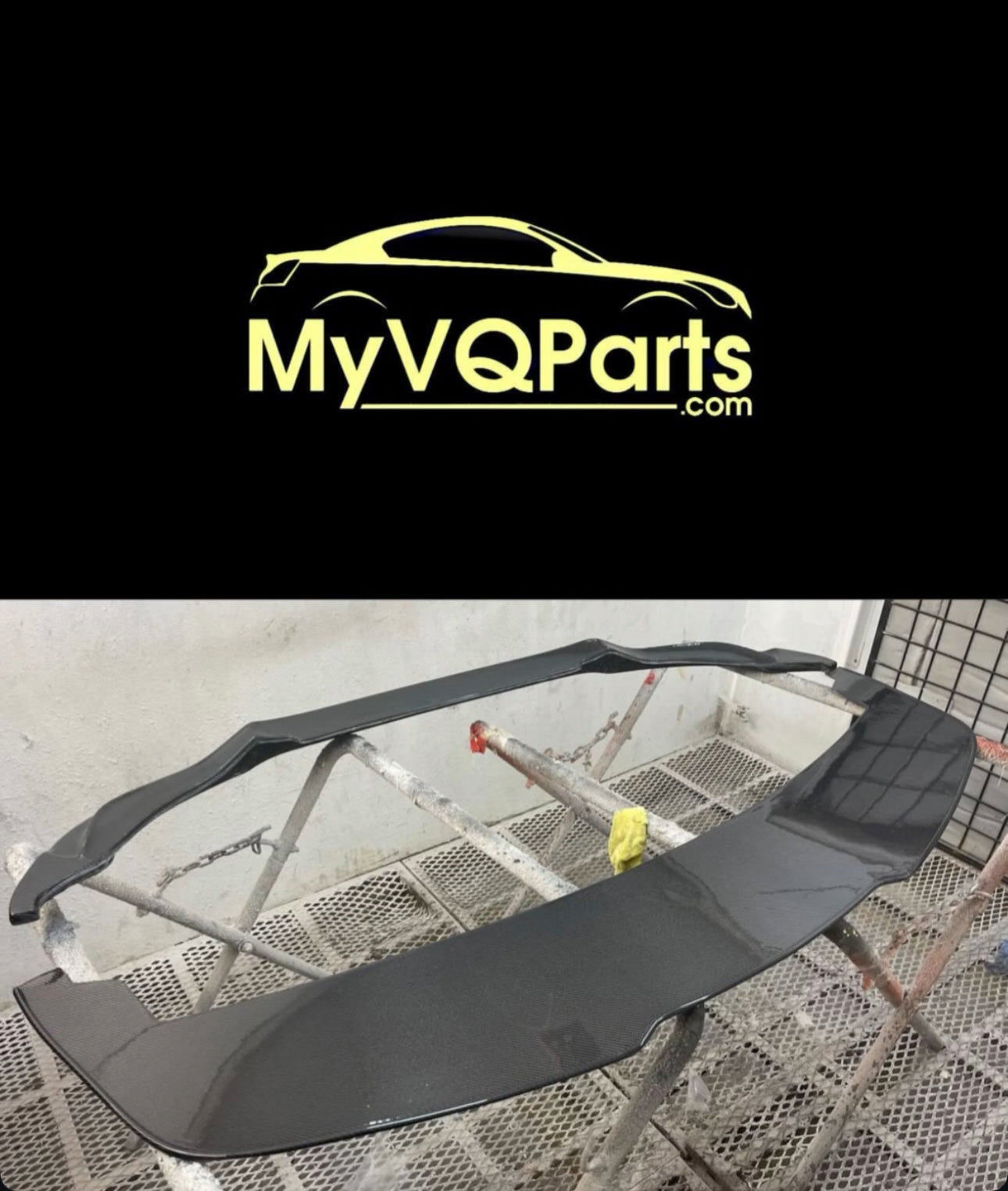 MyVQParts Full Carbon Fiber Front Splitter for Infiniti G37 IPL Coupe