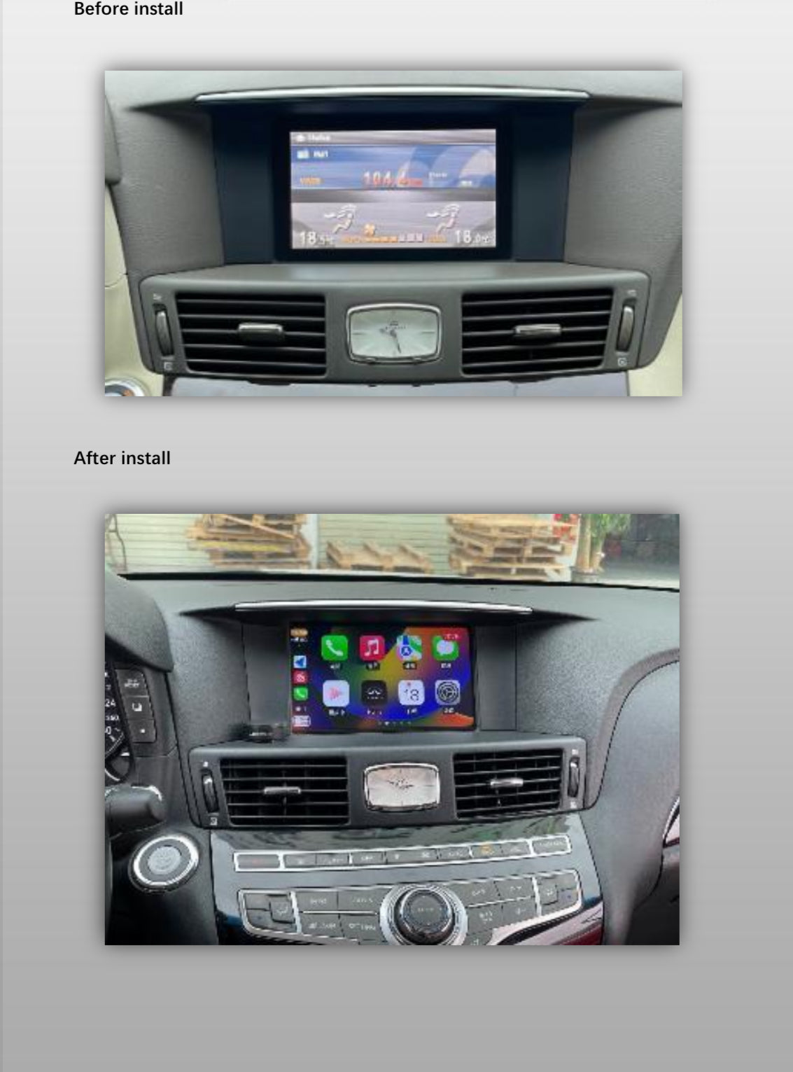 MyVQParts Apple CarPlay/Android Auto Module for G37, 370Z, Q50, Q60 & Other Infiniti/Nissan Models