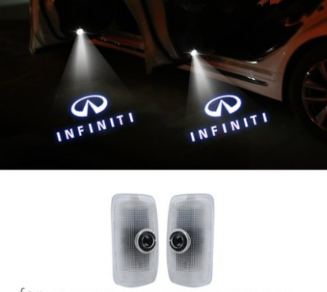 2pcs/4pcs LED Logo Car Door Welcome Lights for Infiniti G37, G25, G35, Q60, Q40, Q50, Q70, QX70, M, EX, FX