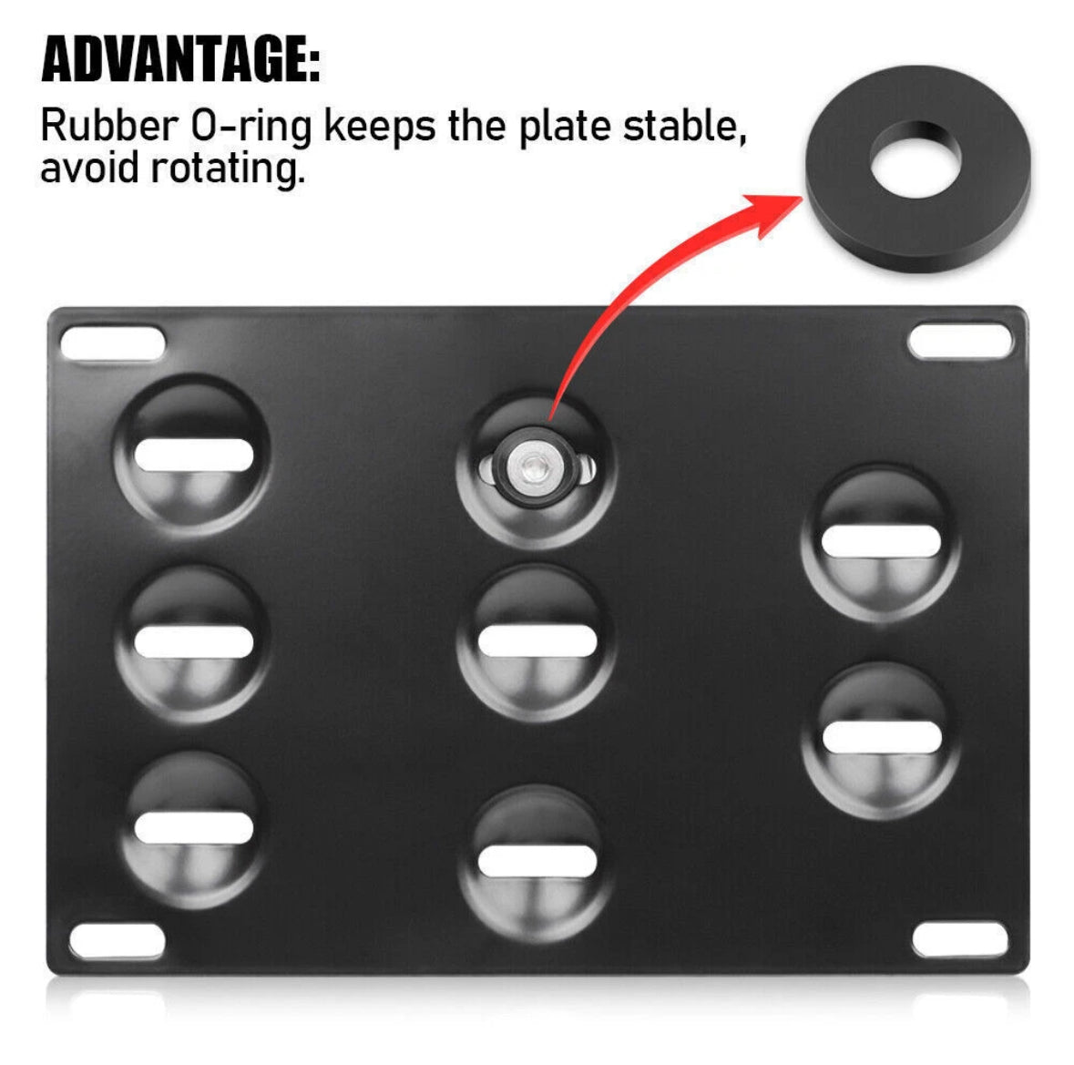 TOW HOOK LICENSE PLATE BRACKET FOR NISSAN 370Z SENTRA JUKE INFINITI G37 Q50 Q60 GTR