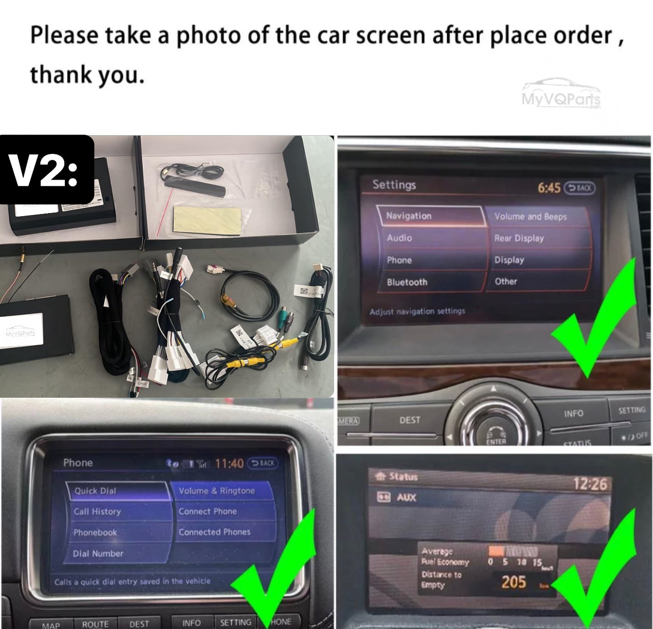 MyVQParts Apple CarPlay/Android Auto Module for G37, 370Z, Q50, Q60 & Other Infiniti/Nissan Models