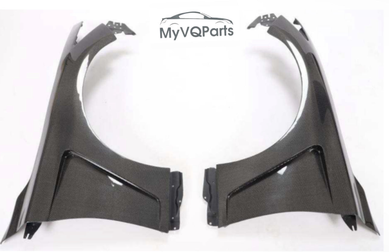 MyVQParts V1 Q50 Full Carbon Fiber Vented Fenders (2014-2020)