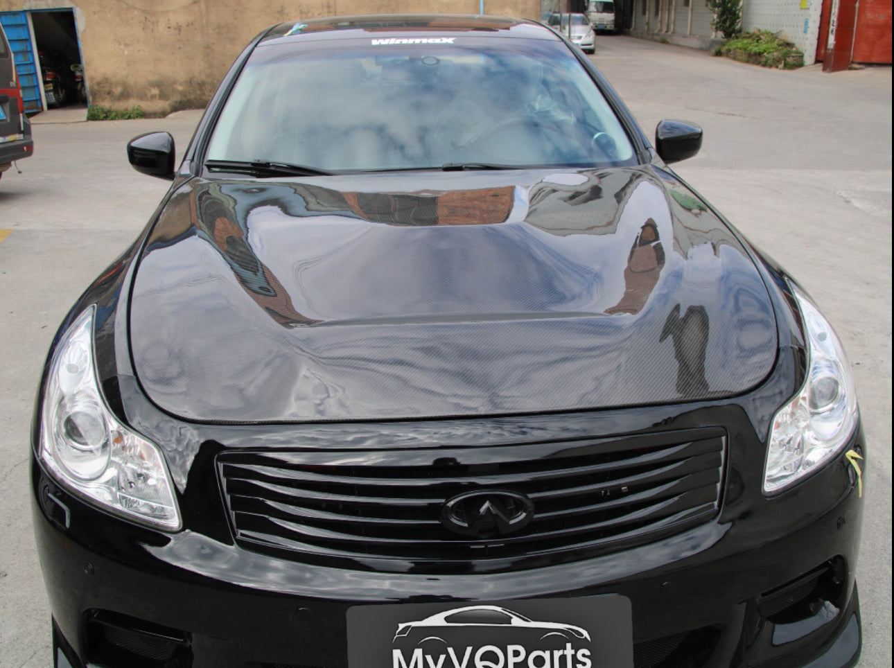 MyVQParts G37 Coupe & Sedan Full Carbon Fiber GTS Style Vented Hood