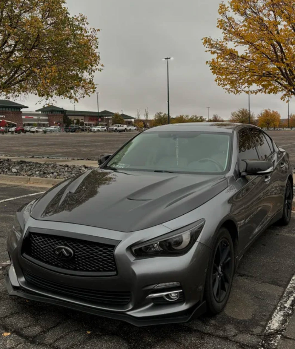 MyVQParts GT1 Style Vented Carbon Hood Q50