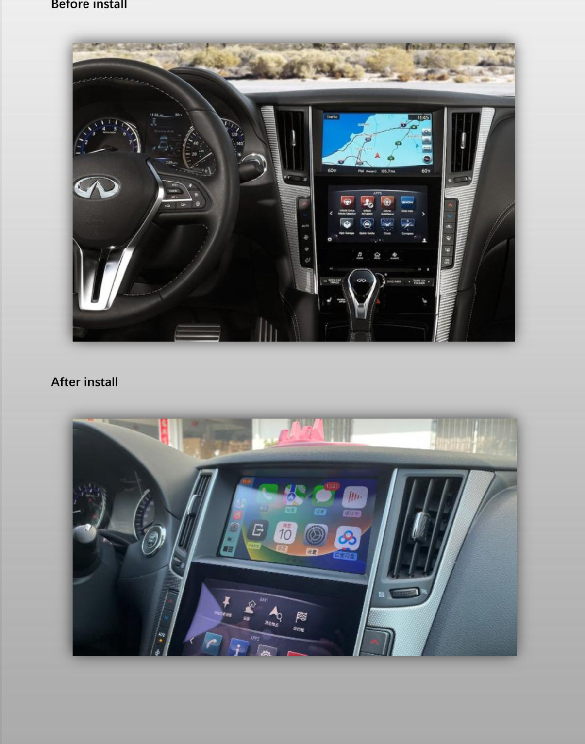 MyVQParts Apple CarPlay/Android Auto Module for G37, 370Z, Q50, Q60 & Other Infiniti/Nissan Models