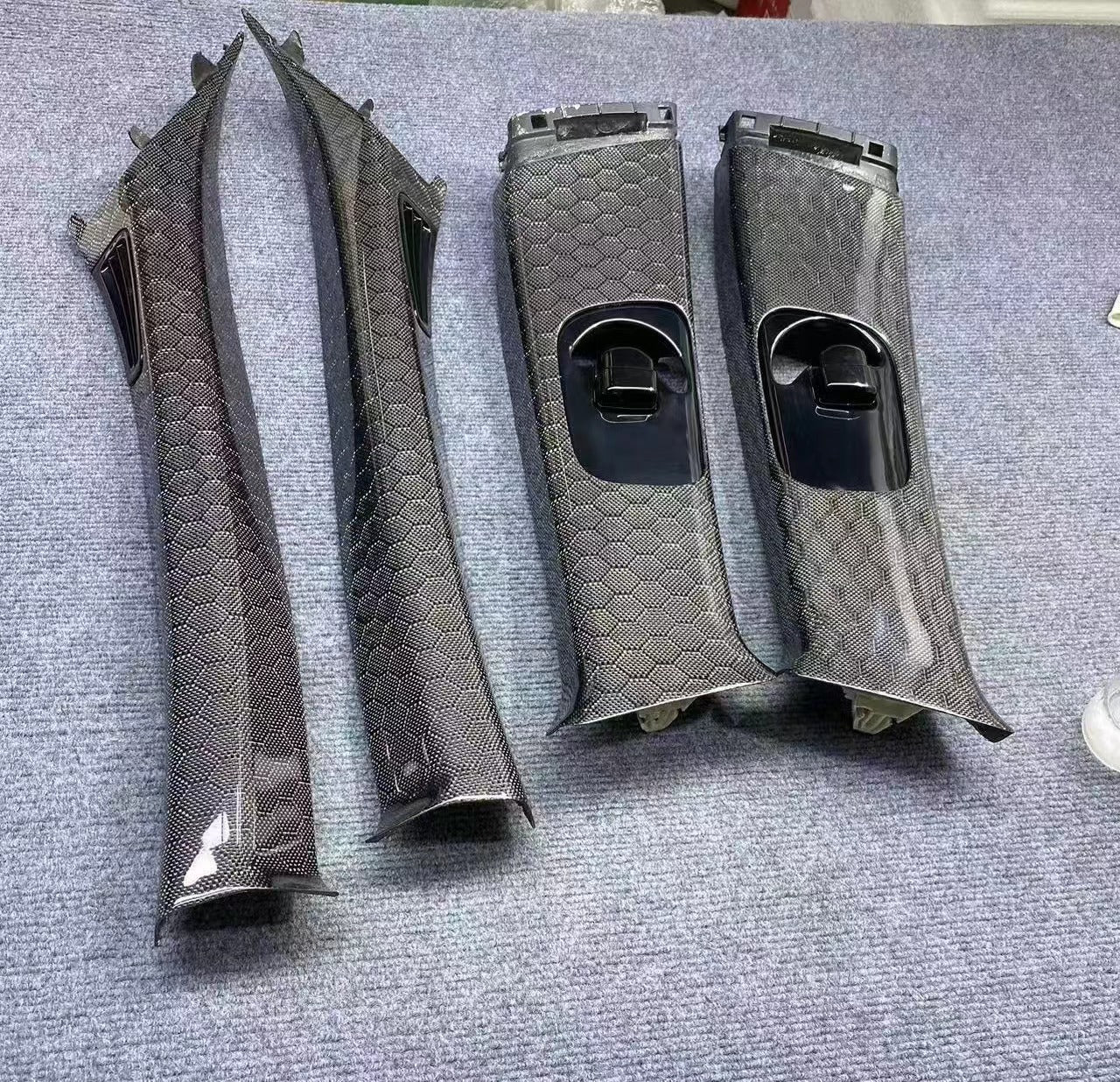 MyVQParts G37 Sedan & Coupe A + B Pillars Carbon Fiber