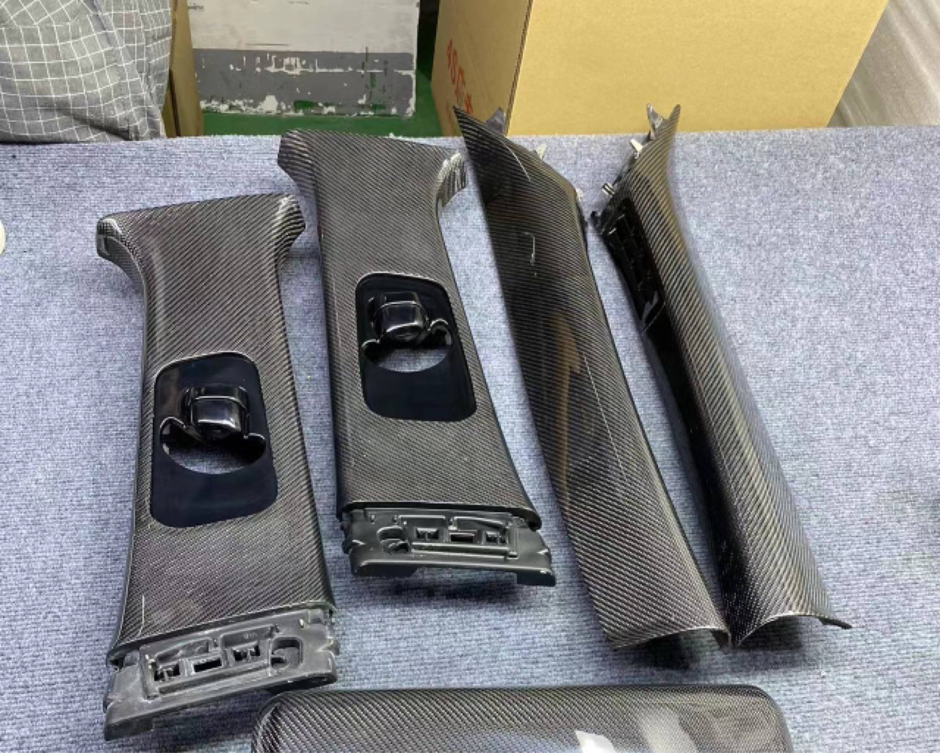 MyVQParts G37 Sedan & Coupe A + B Pillars Carbon Fiber