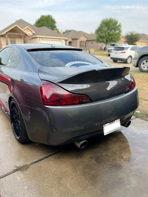 MyVQParts G37 Coupe Extreme Highkick Duckbill Carbon Fiber Trunk