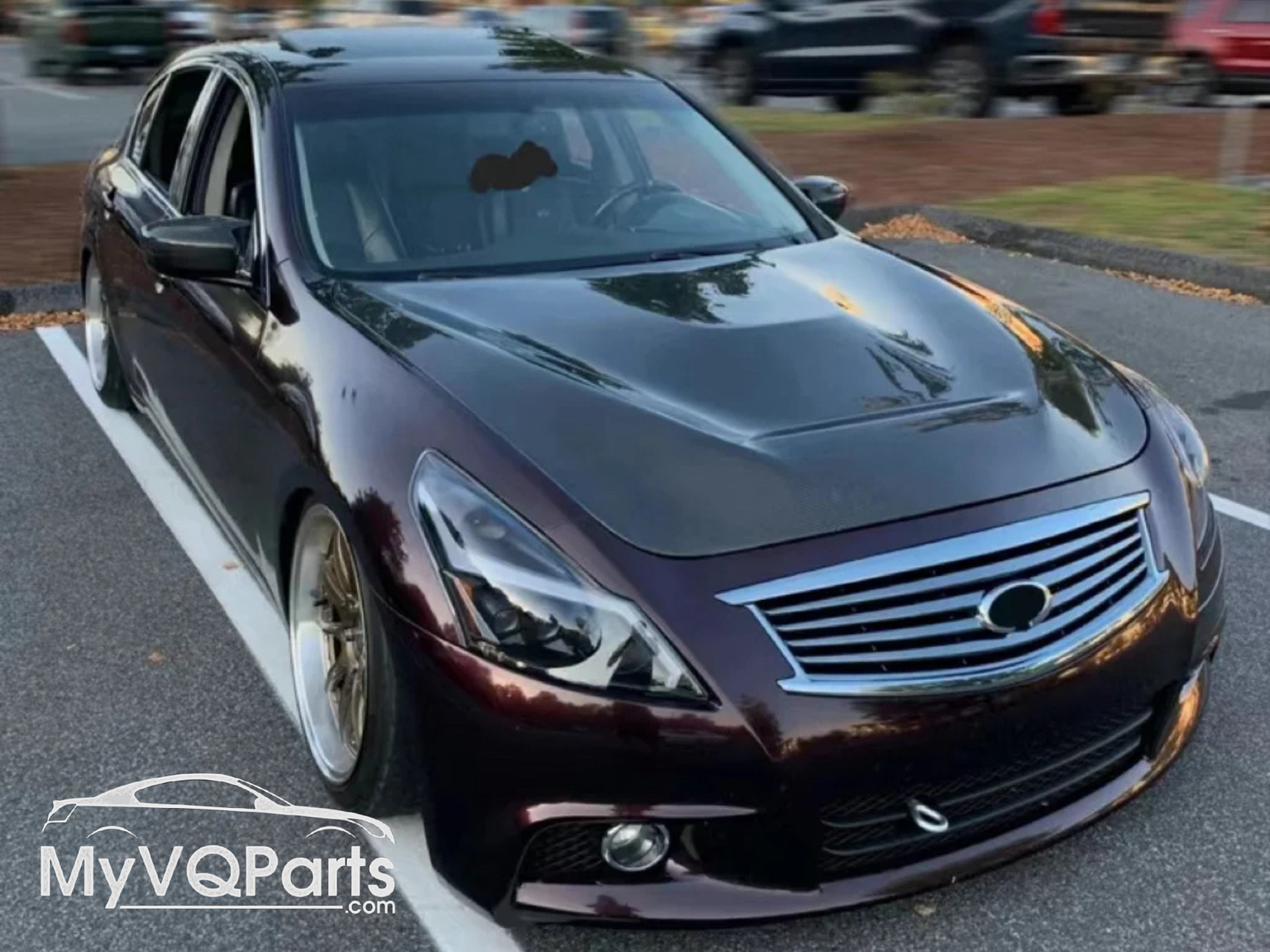 MyVQParts G37 Coupe & Sedan Full Carbon Fiber GTS Style Vented Hood