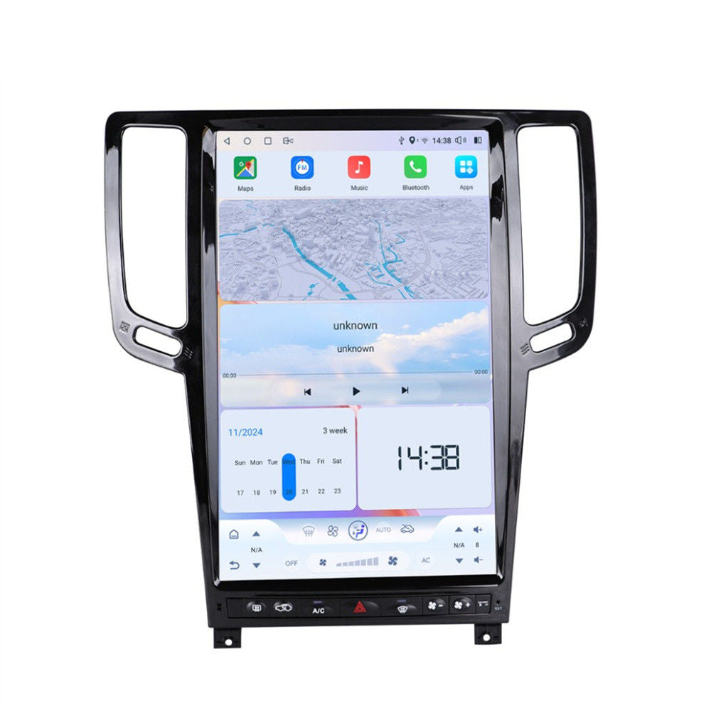 14.5-inch Tesla style screen Android 13 system For Infiniti G25 G35 G37 2007-2013 GPS Navigation Apple CarPlay Android Auto Multimedia