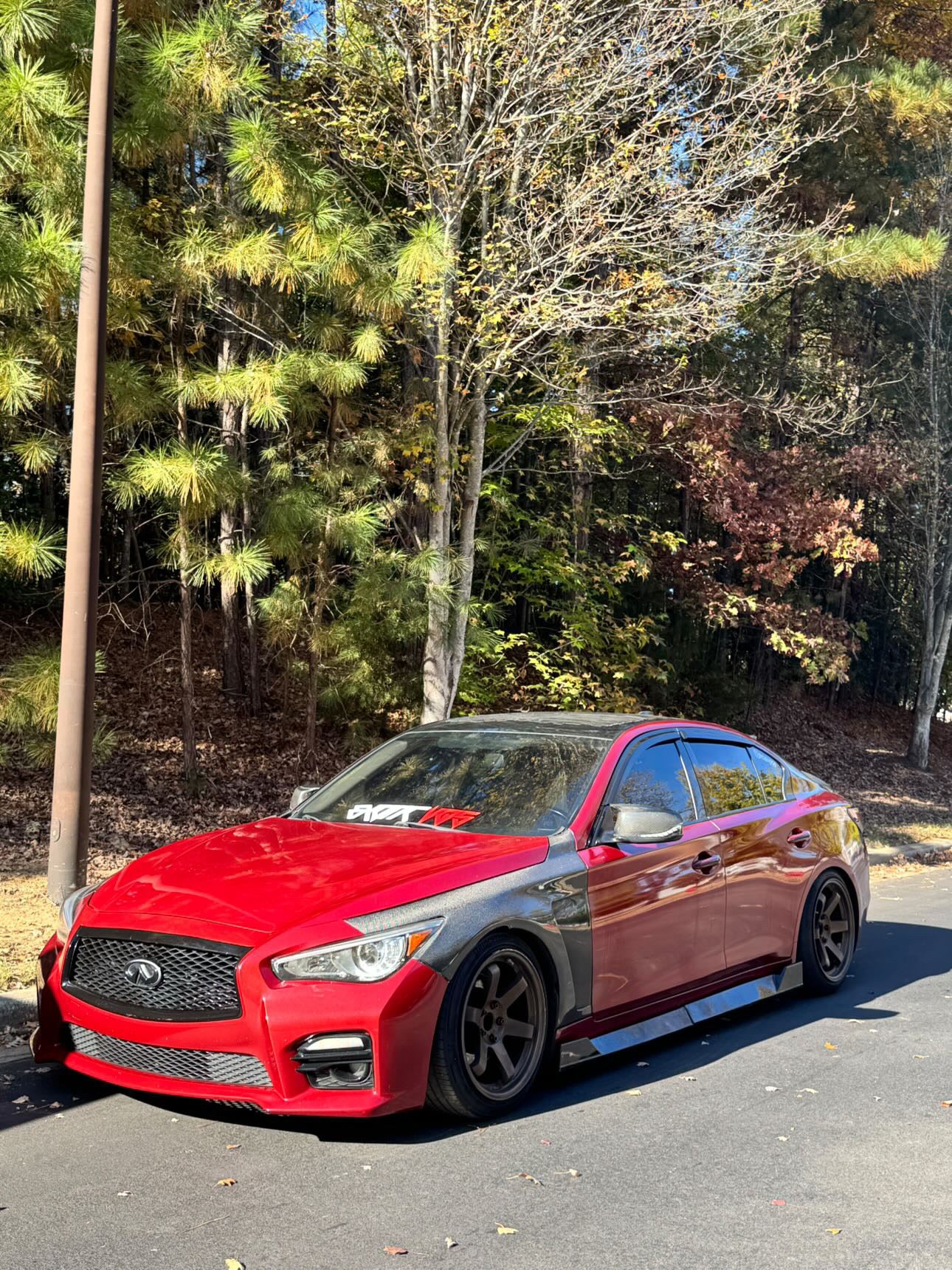 MyVQParts V1 Q50 Full Carbon Fiber Vented Fenders (2014-2020)