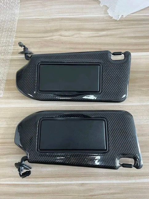 MyVQParts Carbon Fiber Sun Visors with Mirrors for G37 Coupe & Sedan