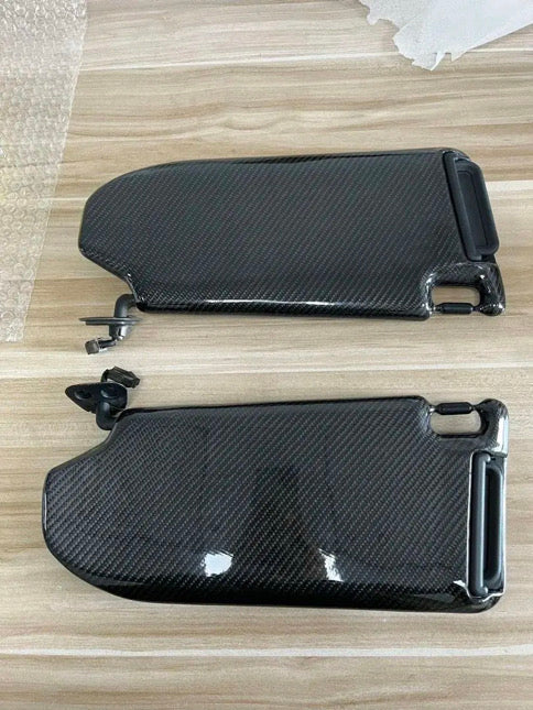 MyVQParts Carbon Fiber Sun Visors with Mirrors for G37 Coupe & Sedan