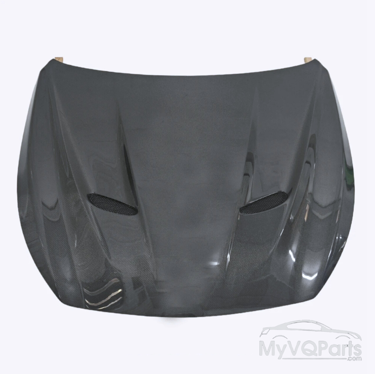 MyVQParts GT1 Style Vented Carbon Hood Q50