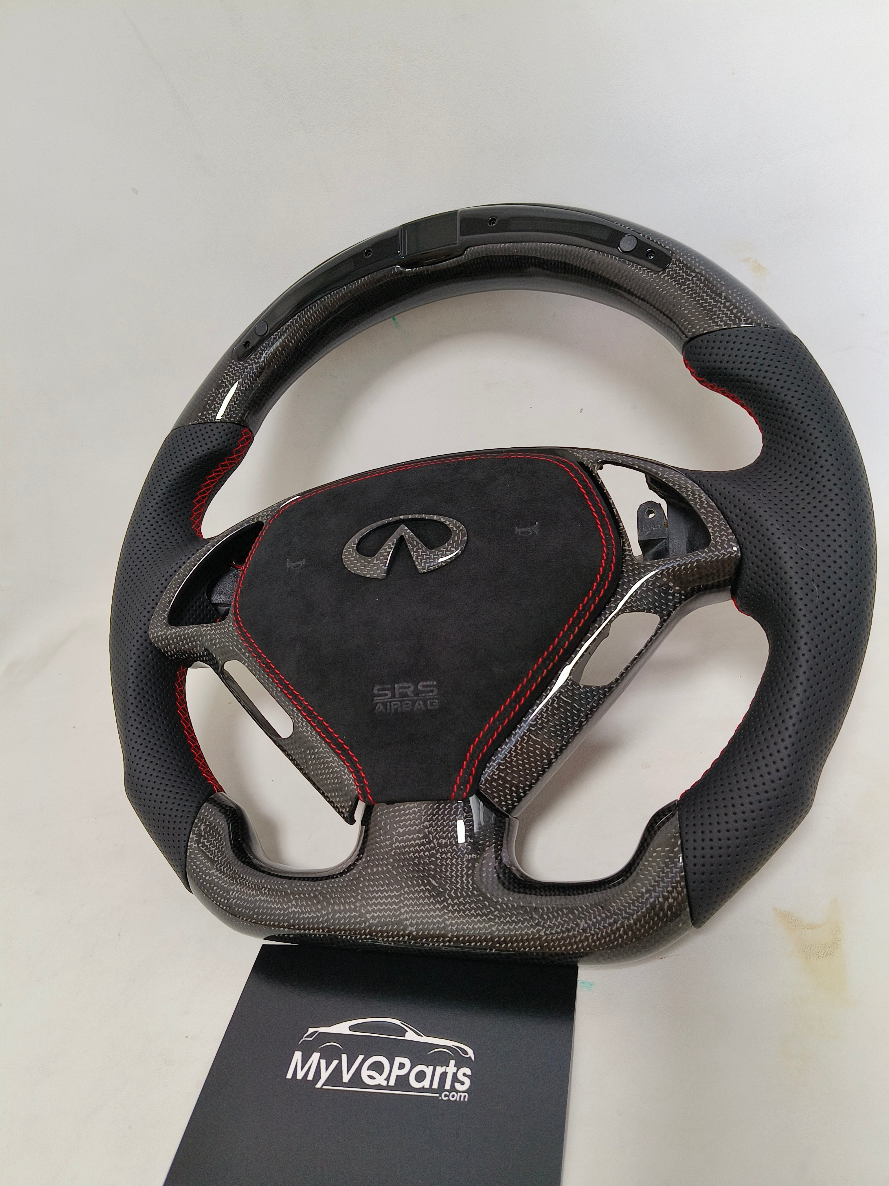 MyVQParts Premium G37 LED Carbon Fiber Steering wheel