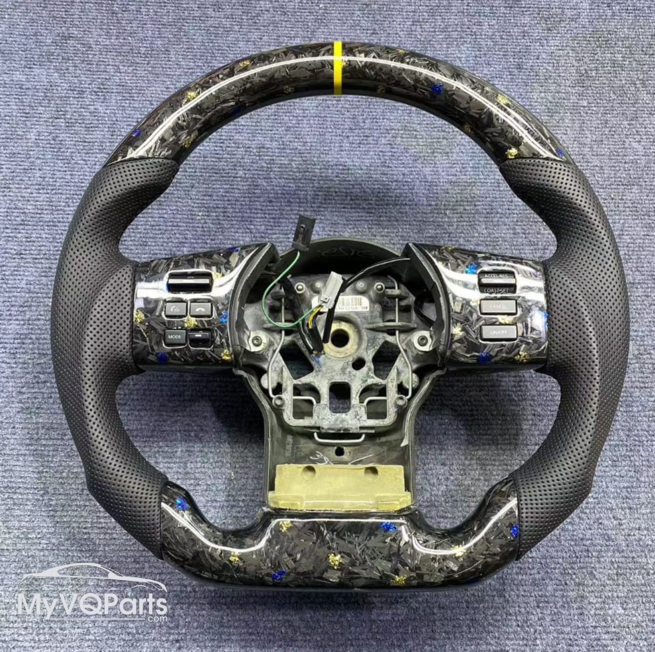 MyVQParts Premium Custom Carbon Fiber Steering Wheel for 350z