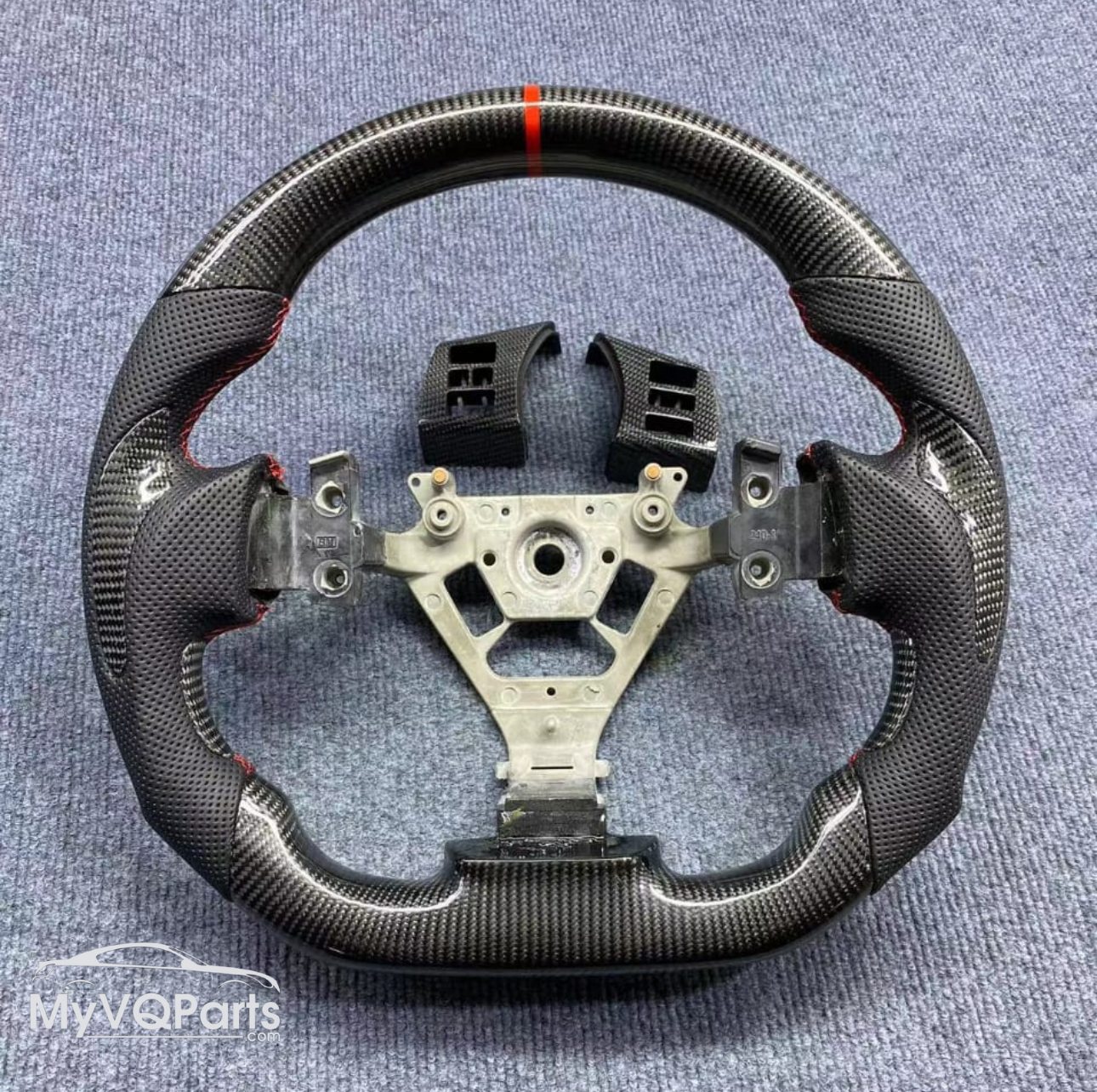 MyVQParts Premium Custom Carbon Fiber Steering Wheel for 350z