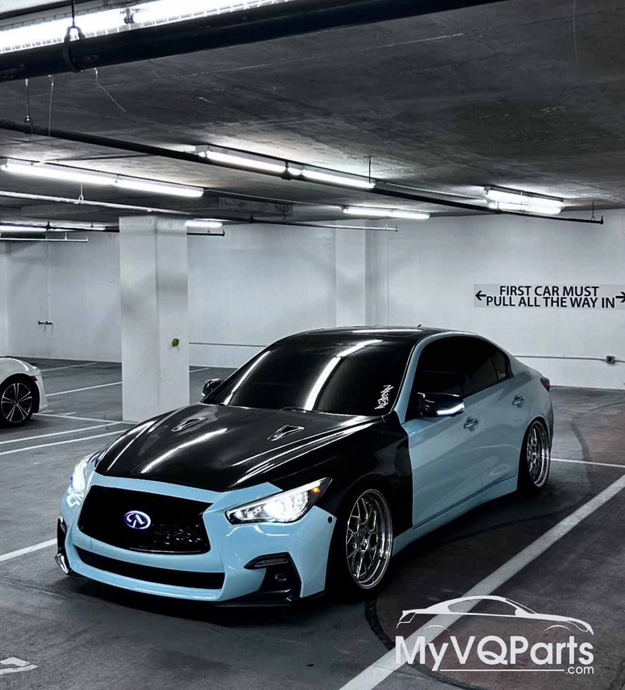 MyVQParts Full Carbon Fiber GTR Style Hood for Infiniti Q50