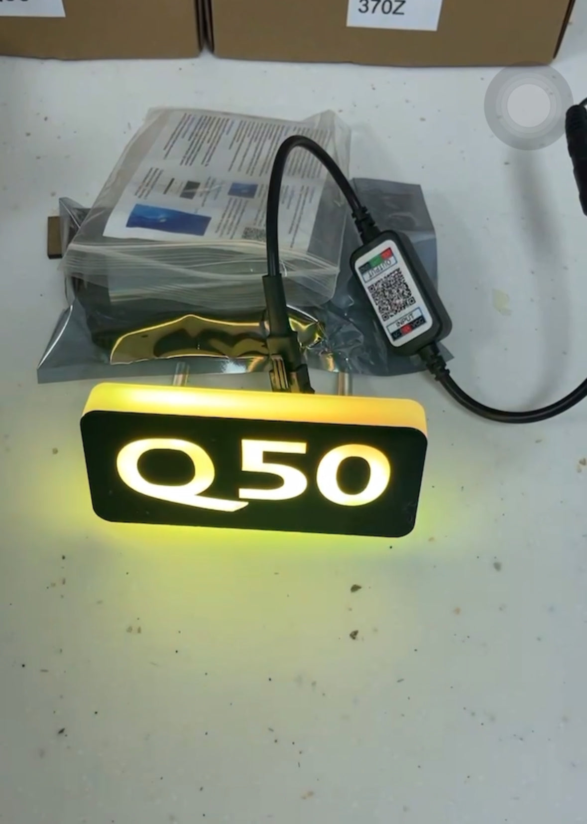 Custom LED RGB Car Emblem Badge Light – Q50, Q60, G35, G37, 370Z - photo 8 - MyVQParts