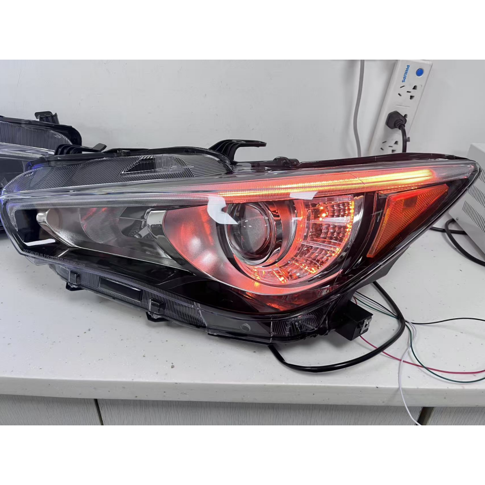 Infiniti Q50 RGB LED Headlights (2014–2023) – Factory Sealed Custom Color Changing Headlight Upgrade