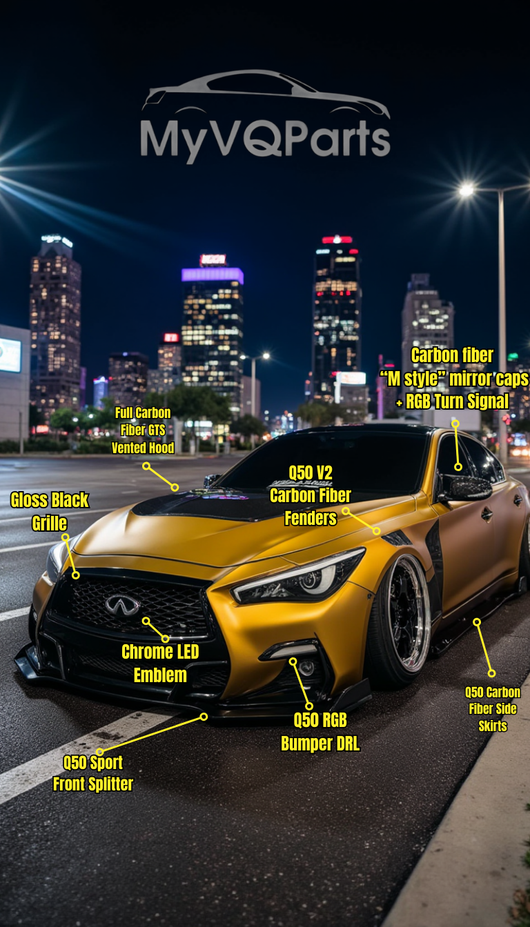 Q49 Vmini Rear MyVQParts | Premium Carbon Fiber & Aftermarket Parts