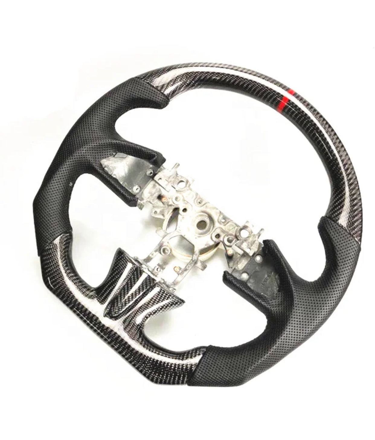 Q50 Premium Flat Bottom Carbon Fiber Steering Wheel 2014-2017