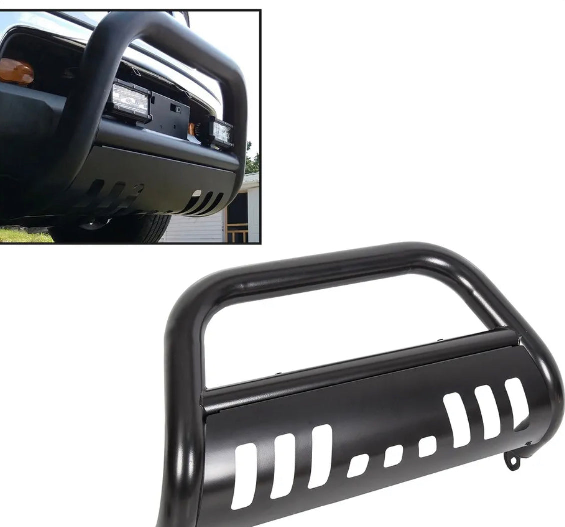 Front Bumper Grille Bull Bar Brush Guard For 2005-2021 Nissan Frontier Xterra and Pathfinder 3" Black
