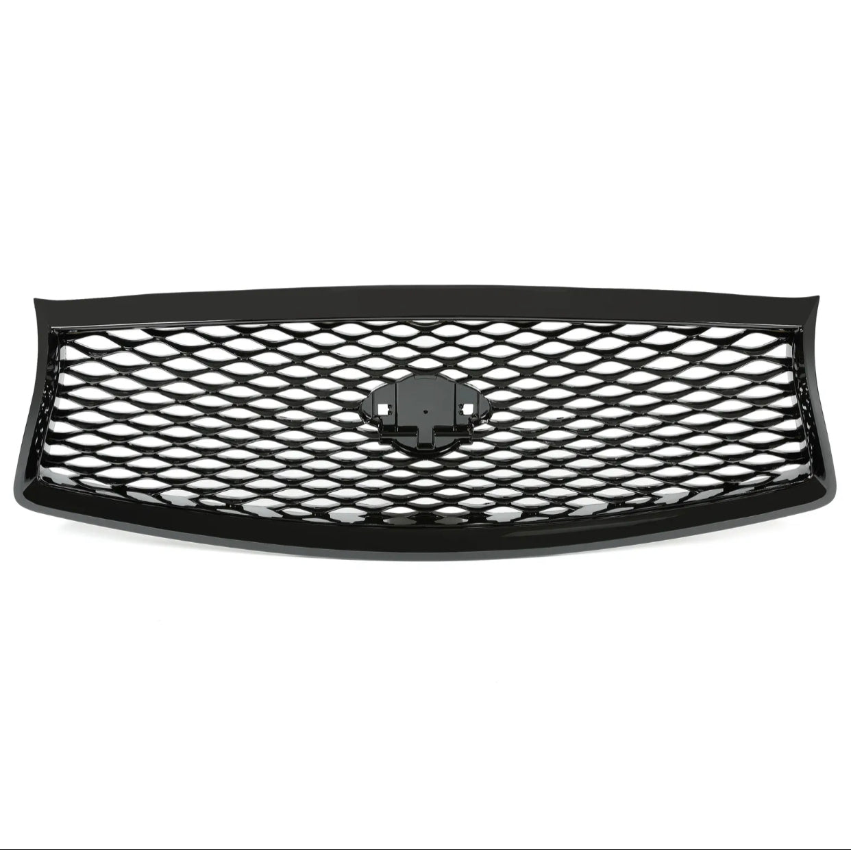 Gloss Black Front Upper Grille For Infiniti Q50 2018-2022 – Honeycomb, JDM Style