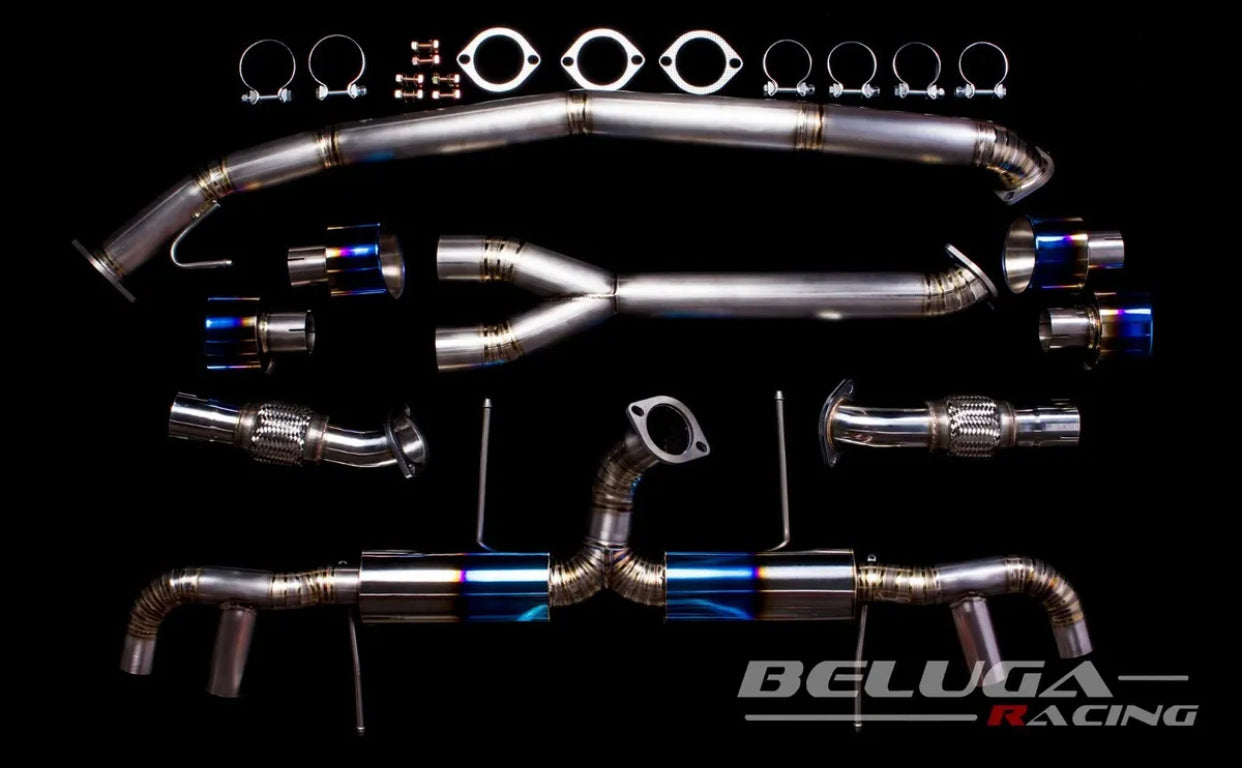 Beluga Racing Titanium 3" Catback Exhaust for Nissan 09-18 Skyline GTR VR38DETT