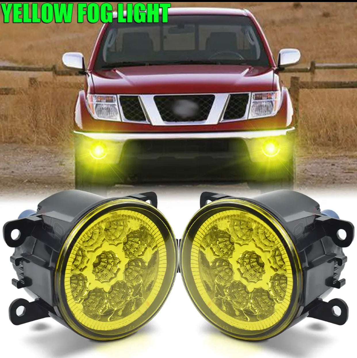 Yellow LED Front Bumper Fog Light Driving Lamp For Nissan Frontier/Xterra 2005-2019