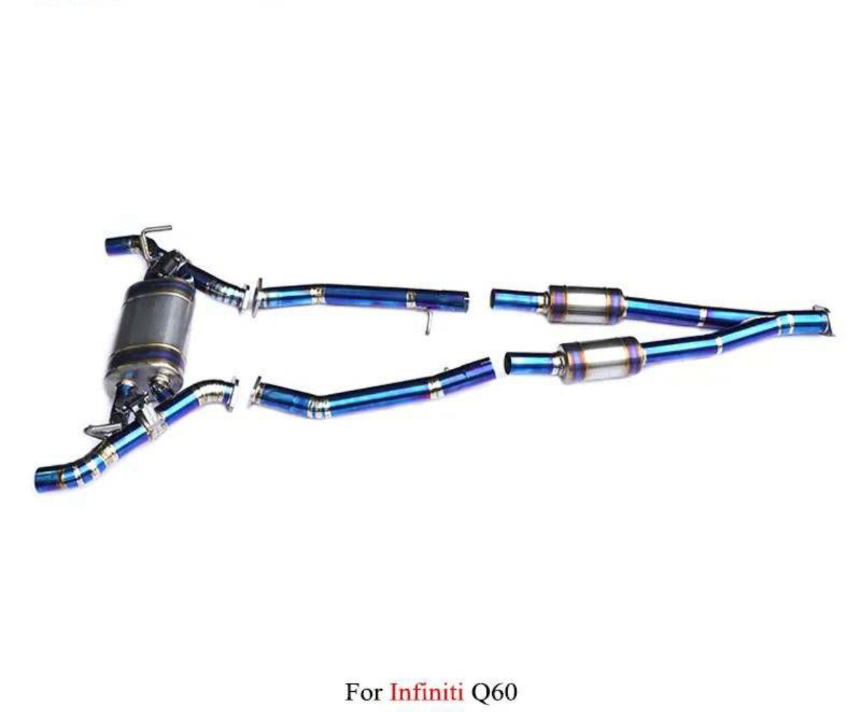 MyVQParts Ultra Titanium Valved Exhaust for Q50 & Q60 3.0t