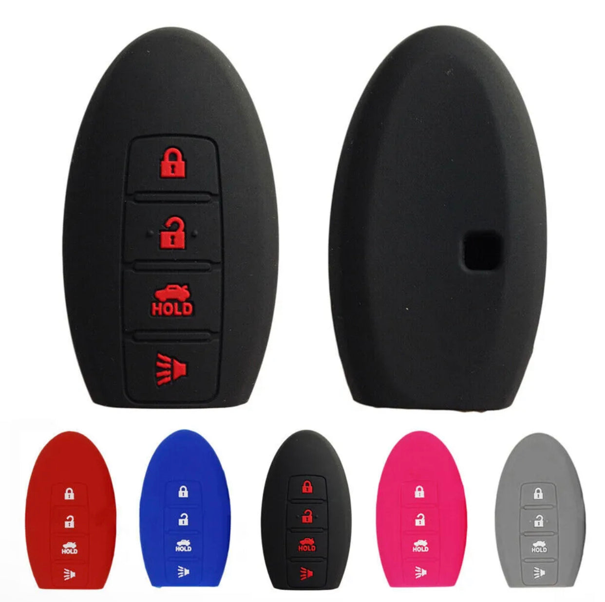 Silicone Soft Remote Car Key Fob Cover Case Shell Holder For Infiniti G35 G37