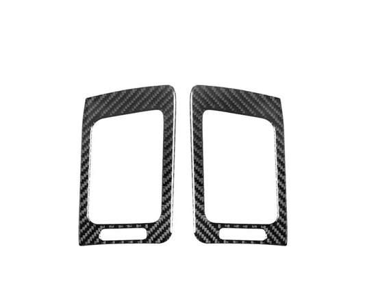 2pcs Carbon Fiber Side AC Air Vent Sticker Trim For INFINITI G37 2010-13 Coupe & Sedan