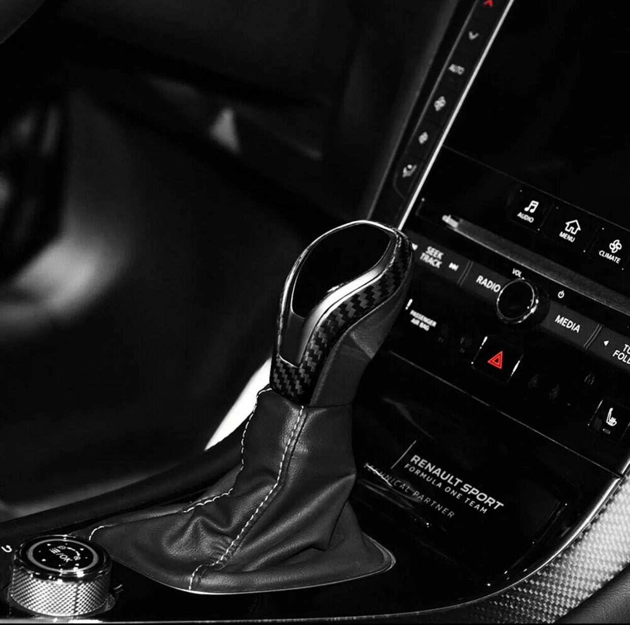 For Infiniti QX60 Q60 QX80 2016-2022 Carbon Fiber Car Gear Shift Knob Cover Trim