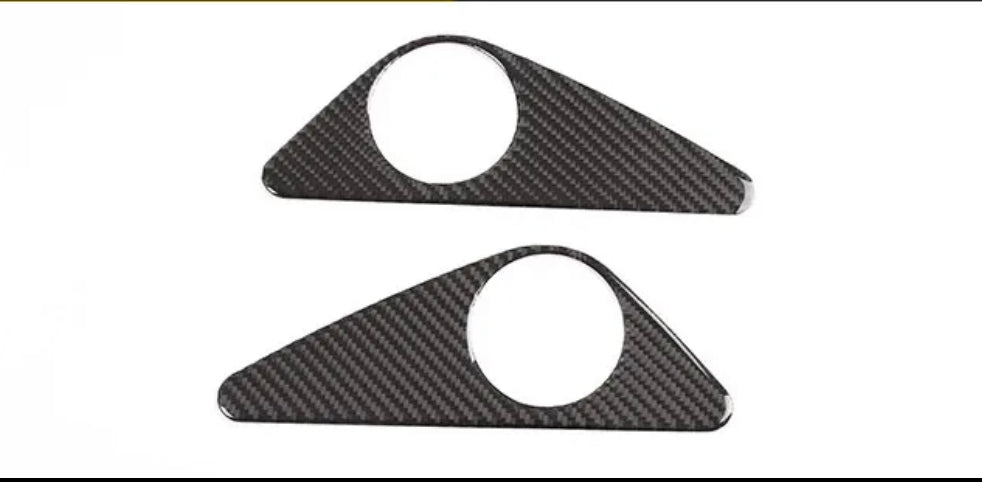 For Nissan GTR R35 2008-2016 Carbon Fiber Steering Wheel Button Frame Cover Trim